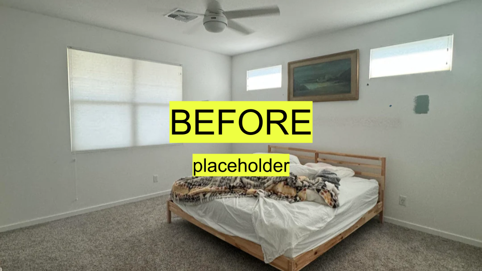 Before: empty pantry rack