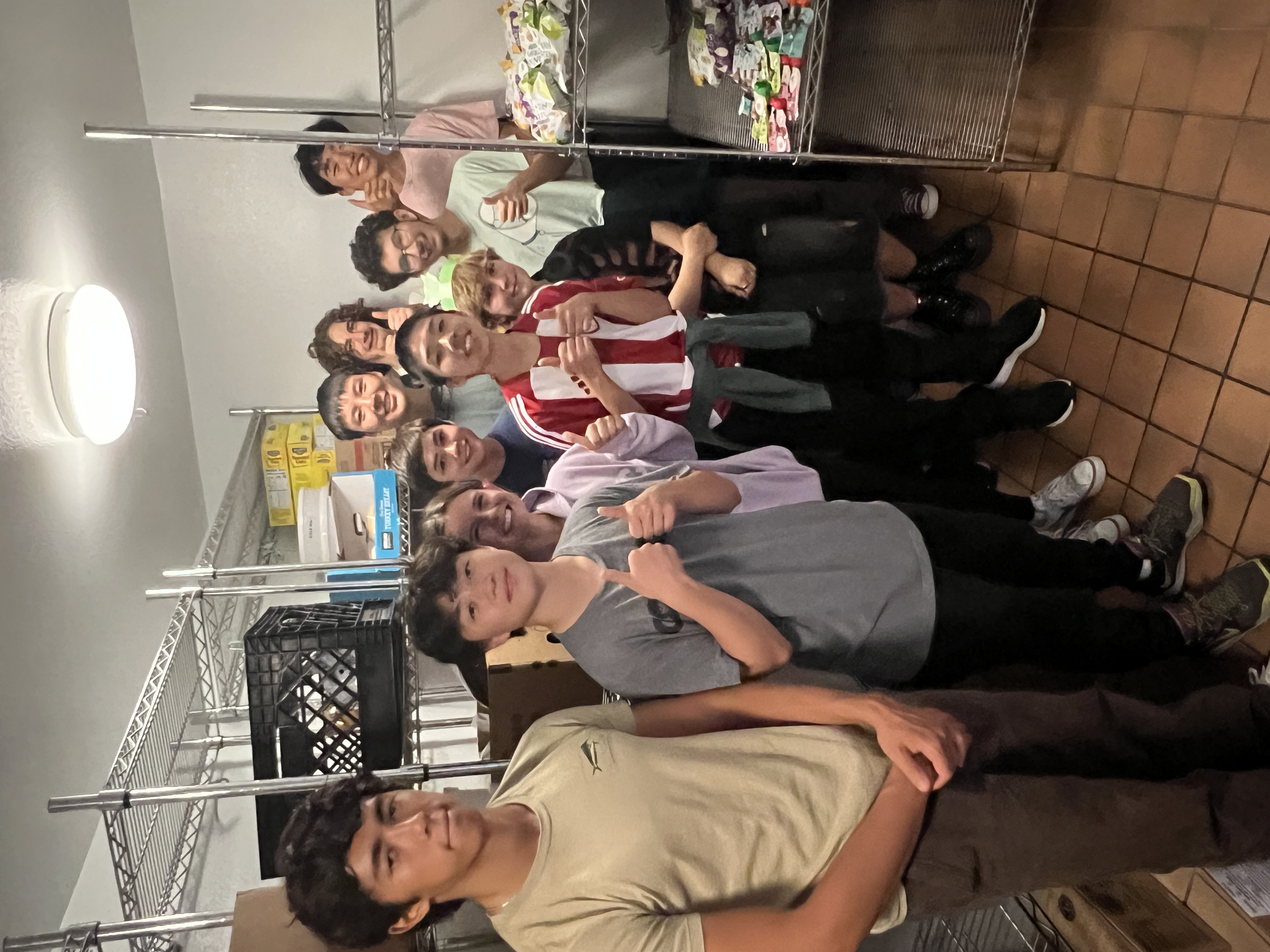 Volunteers verifying allergen labels at an event